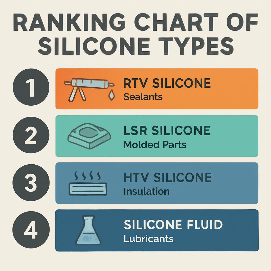 Ranking der Silikonarten für die Industrie – welches Silikon passt am besten zu Ihrer Anwendung?