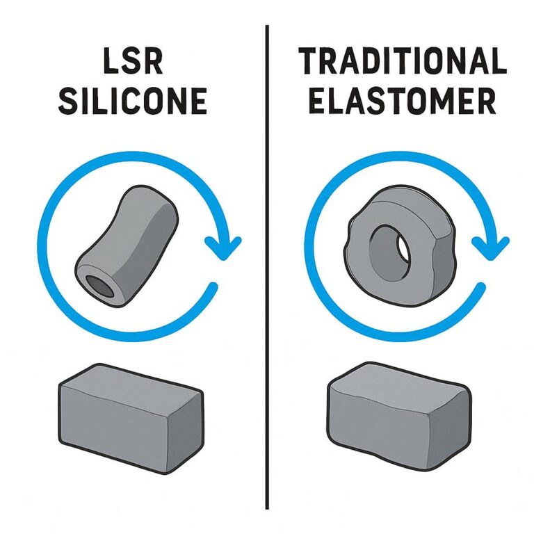 Ranking der LSR-Silikon-Formteile – wo Flüssigsilikon HCR und klassische Elastomere übertrifft
