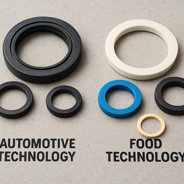 Gummidichtungen in der Industrie – von Automotive bis Lebensmitteltechnik